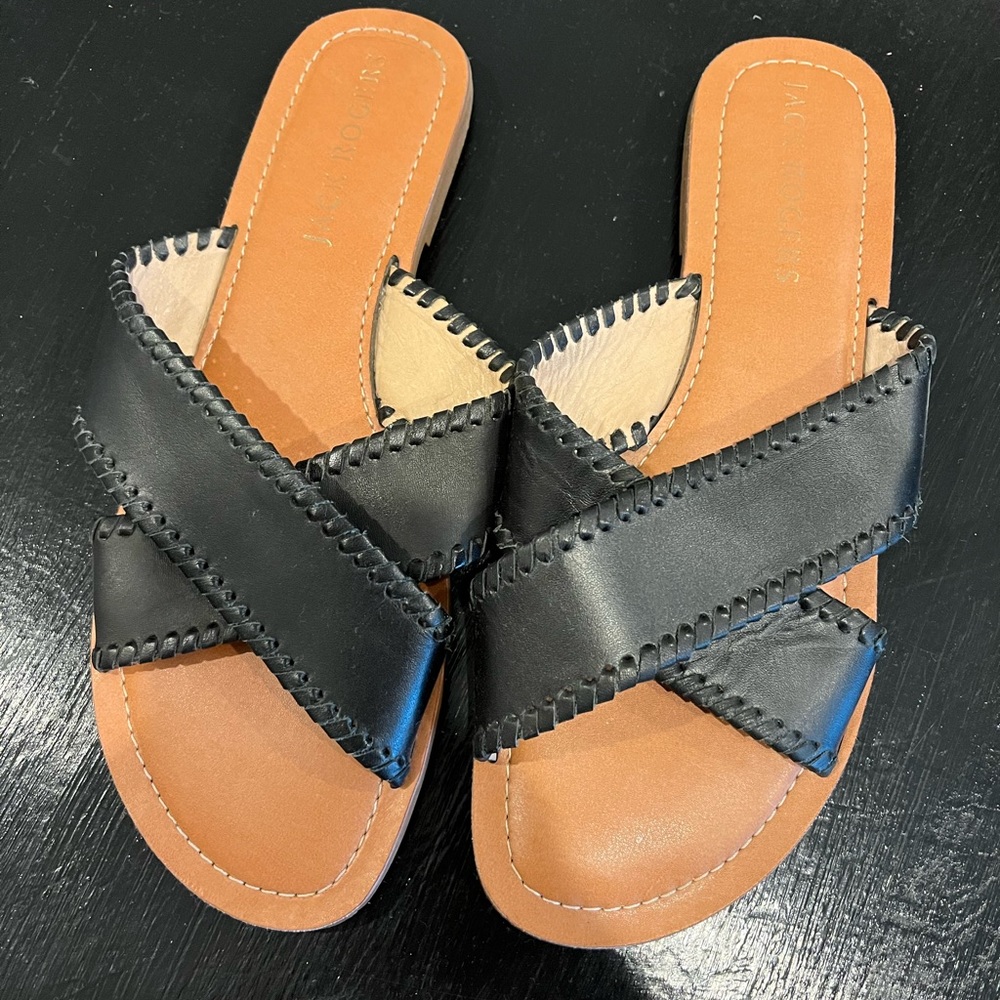 Jack Rogers Black Sandals
